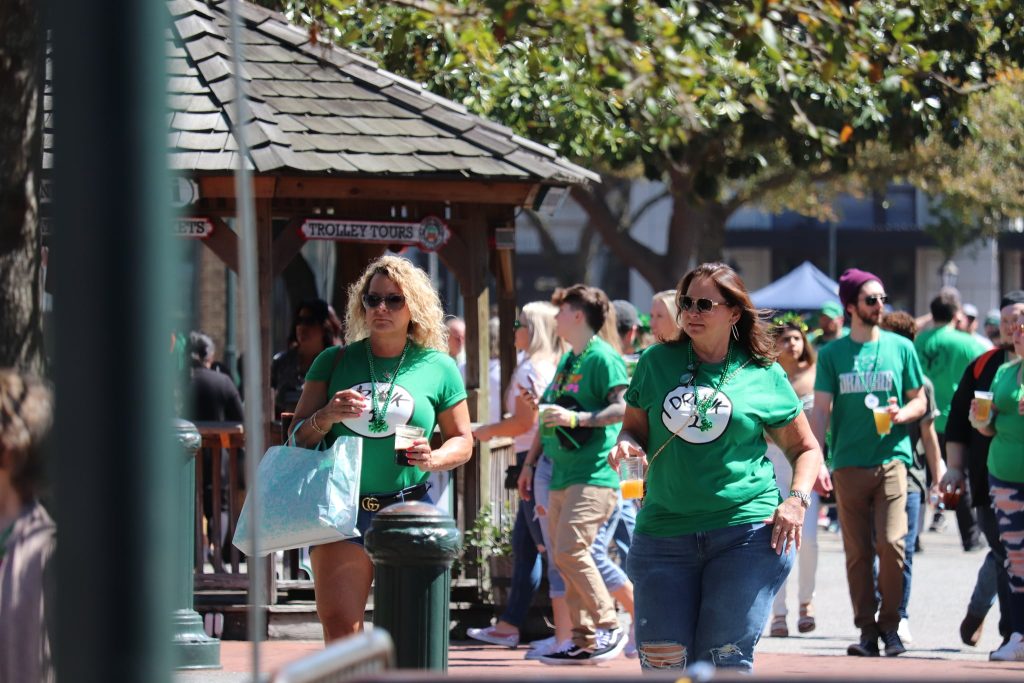 St. Patrick's Day in Savannah City Market