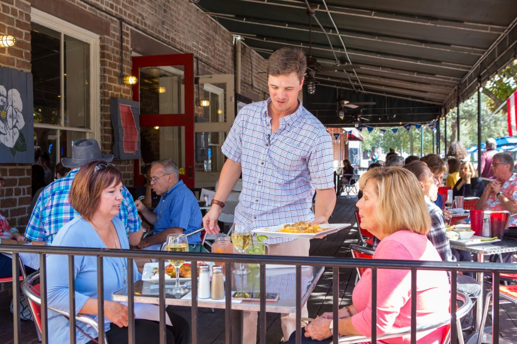 Cafe at City Market patio dining 